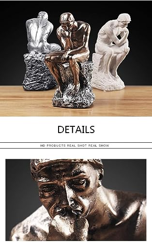Figura Decorativa Thinker Estatua Resina 9.6 pulg miniatura 5