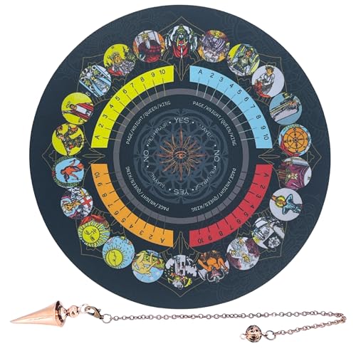 ダウジング ペンデュラム ダウジングマット タロットリーディング 振り子占い 大アルカナ ブロンズ