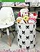 LANGYASHAN Laundry Basket Canvas Fabric Collapsible Organizer Basket for Storage Bin Toy Bins Gift Baskets Bedroom Clothes Children Nursery Hamper (Bat)