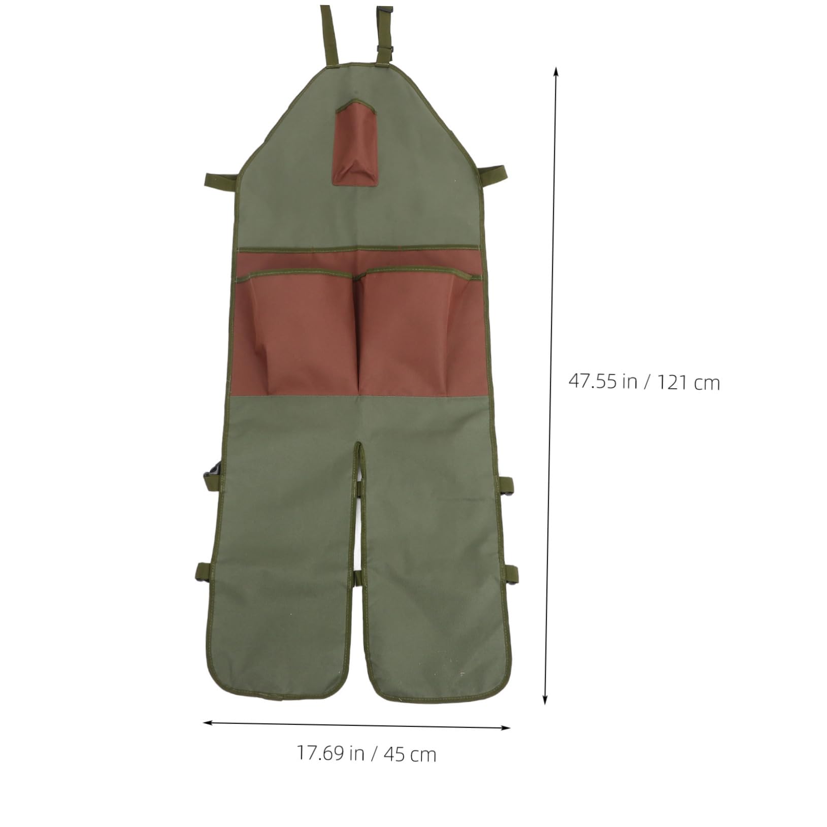 IWOWHERO Garden Supply Apron for Women Men Vegetable Trimming Pouch with Extended Leg Protection