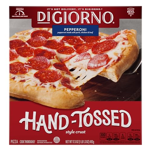 Digiorno Frozen Pizza, Pepperoni Pizza Hand-Tossed Style Crust, 17.3Oz (Frozen) 17.3 oz