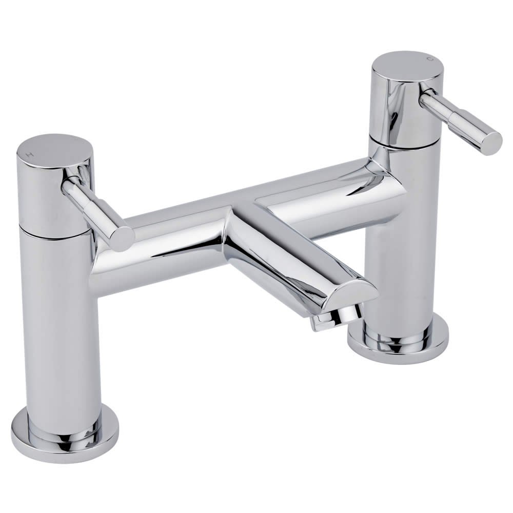 Milano Chrome Mirage Bath Filler Tap Lever Handles