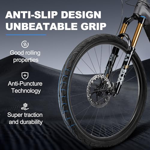 Hycline 26 Inch Bike Tires: 26×2.125 inch (57-559mm) Folding