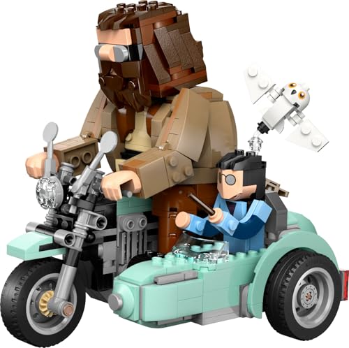 Harry Potter Giro sul Sidecar di Hagrid e Harry - Moto Giocattolo da Esposizione con Sidecar e Fgiura di Edvige - Regalo di Compleanno per Bambine e Bambini Fan del Mondo Magico da 9 Anni - 76443 - Lego - Immagine 9