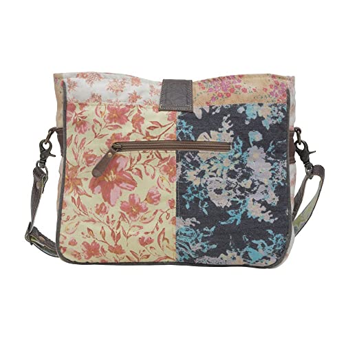 Myra Bag Western Leather Shoulder Bag for Women - Upcycled Canvas Crossbody Bag Le Fleur3