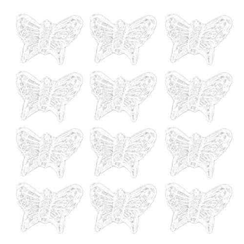 100 Clear Butterflies Crystals Wedding Table Decoration