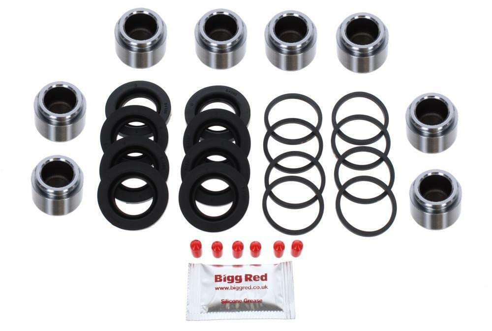 Pinza Freno Pistone Guarnizione Kit Riparazione - Anteriore SX O Dx, Per ATE 4 Pistone Pinze Freno - Compatibile Con Selezionato Modelli