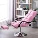 Adjustable Height Recliner Portable Massage Stool Bed Beauty Chair with Swivel & Foot Rest - Perfect Salon Nail Experience Chair