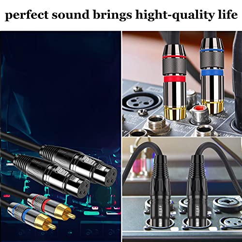 Cable dual XLR a RCA de 5 pies cable de interconexion audio 5