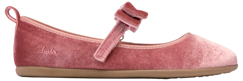 Clarks Charm Bow K. Childrens Dusty Pink, 7