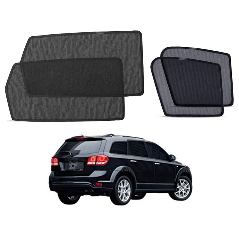 Osłony na boczną Szybę Samochodu Osłona Przeciwsłoneczna do Freemont 2011-2016 Niemowląt Zasłony Magnetyczne Ochrona Przed UV Akcesoria Składana(Front+Rear 4pcs)