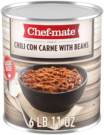 Chef-mate Chili Con Carne with Beans, 6 lb 11 oz Bulk #10 Can