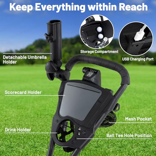 Tangkula Electric Golf Push Cart