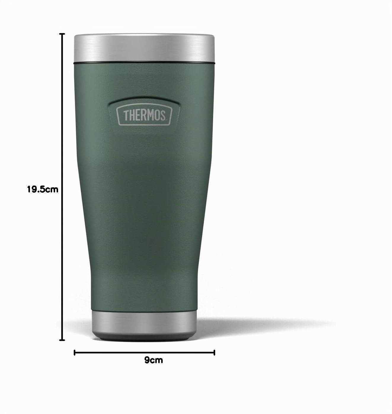 Thermos Icon Rock Cap – Gobelet de voyage isotherme réutilisable en acier inoxydable pour boissons chaudes ou froides, bouteille d'eau scellée sous vide avec couvercle anti-fuite, 470 ml, pour