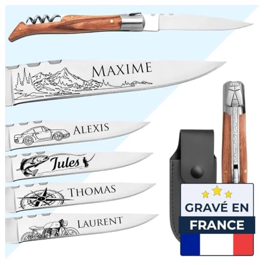 Couteau laguiole personnalisé avec Tire-bouchon - KDO MAGIC