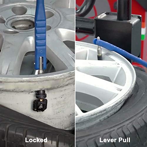 Boigoo Auto Tire Valve Stem Installtion/Removal Tool, Tyre Valve Repair Tool With Valve Core Tool Built In (Blue) #TOP2
