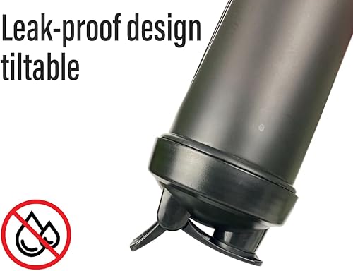 Miniatura 4 de Vaso agitador de botellas con asa de transporte y botellas agitadoras de bolas para mezclas de proteínas, taza de agua portátil, sin BPA, 22 onzas,