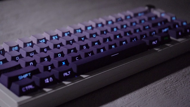 126 Key PBT Keycaps - Purple Dawn Side Printed Mechanical Keyboard Keycap Set