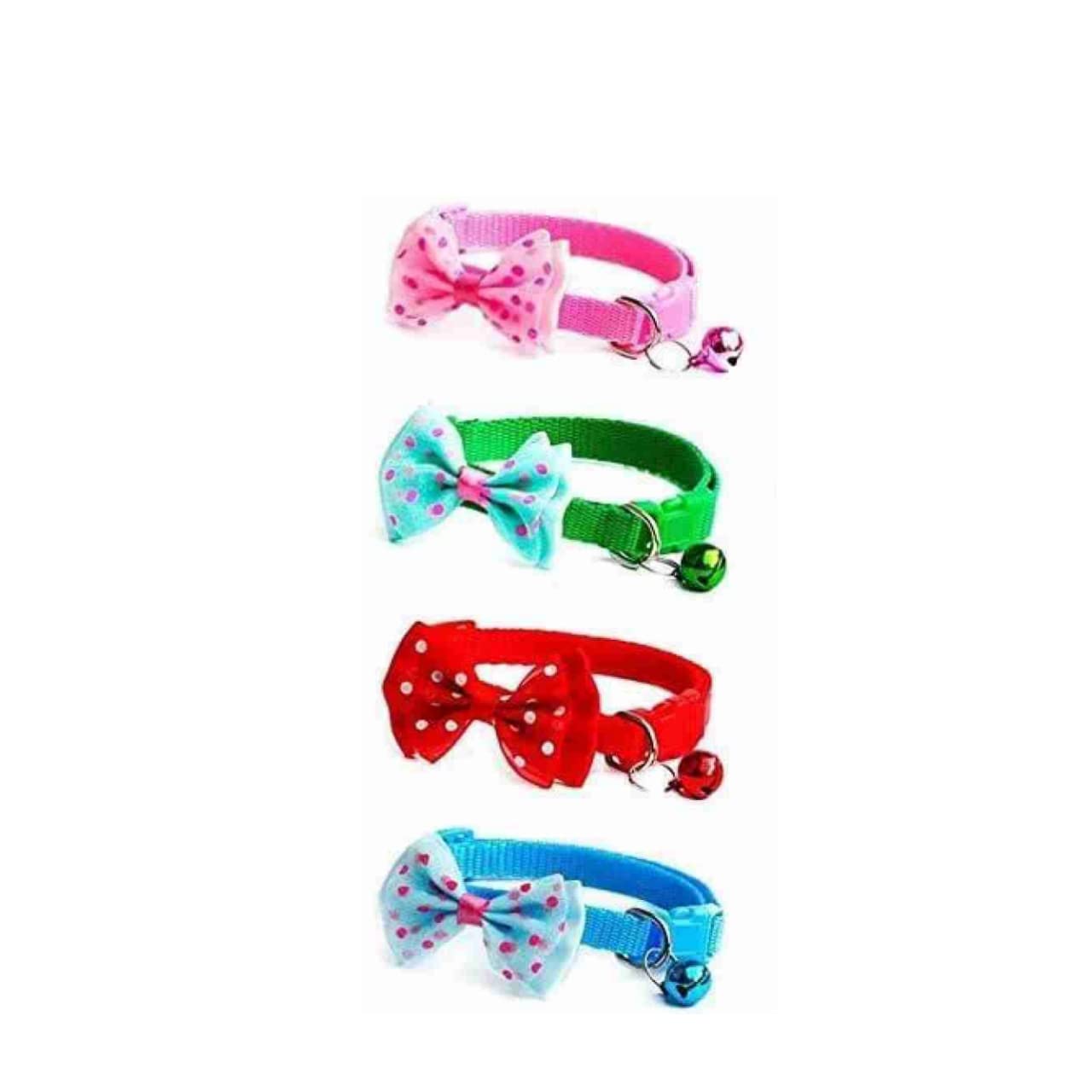 DRK Shopmart Pet Bow Tie with Adjustable Puppy Kitten Necktie Collar and Nylon Rainbow Safety Cat Collar with Bells Ideal for Dogs and Puppies - Multicolor (Pack of 3 Piece) (B0C4LCKLXH) Amazon Price History, Amazon Price Tracker