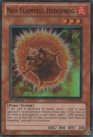 Yu-Gi-Oh! - Neo Flamvell Hedgehog (HA04-EN032) - Arsenal oculto 4 Trishulas Triumph - Edición ilimitada - Super Raro