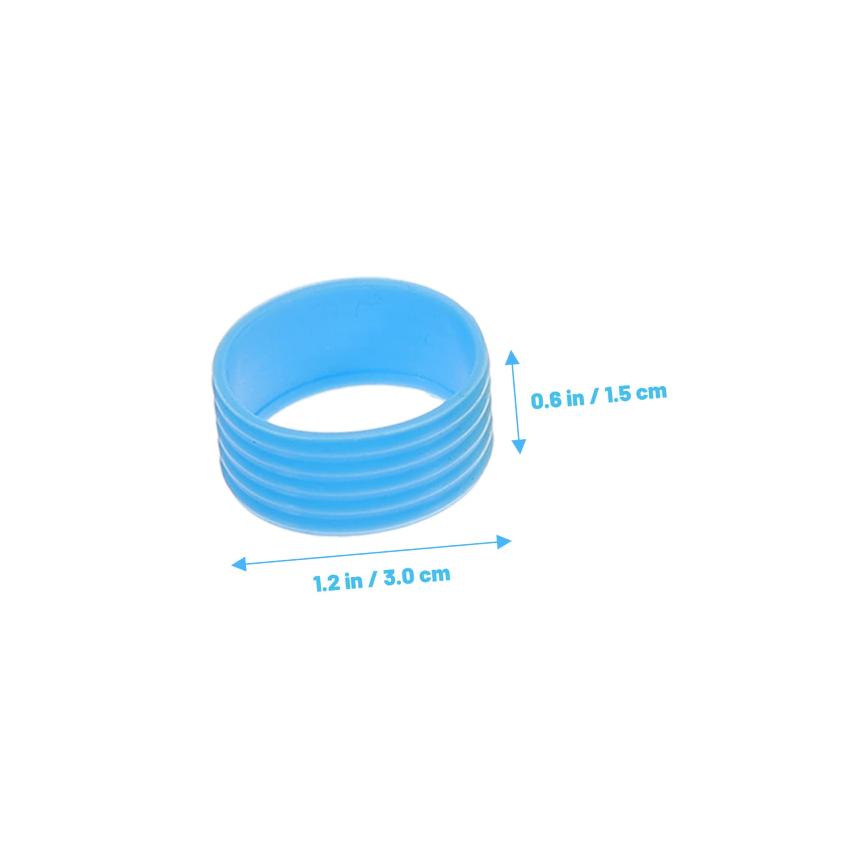 BESPORTBLE Tennis Racket Dampener 5pcs Absorbent Silicone Ring Overgrip for Tennis Squash Badminton Soft Thin Moisture Wicking Random