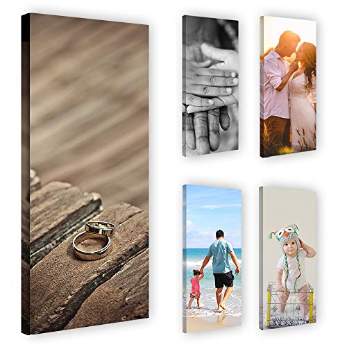 Feeby Bild mit Ihrem Foto Wanddeko Leinwandbild Wanddekoration 40x100 cm