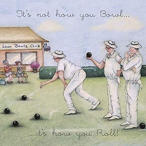 Berni Parker Bowls Birthday Card - Its not how you bowl.its how you roll Cover