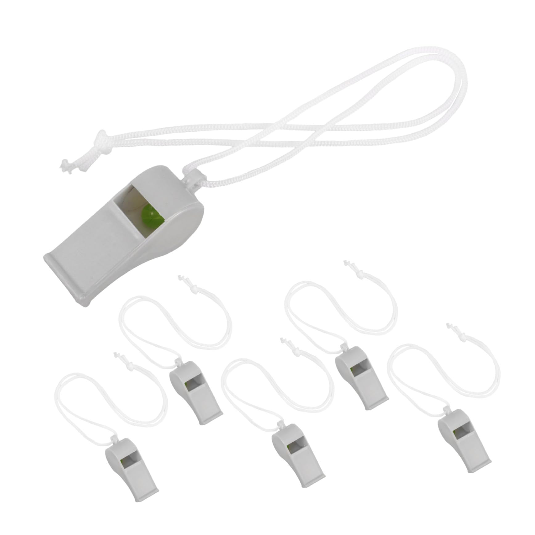 ERINGOGO 6pcs Multi-use Whistles for Themed Parties Plastic Whistle Toys for Boy Girl and Adults Loud Attention-grabbing Sound for Sports Events and Traffic Control