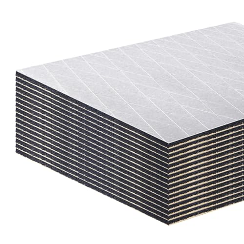 AggSound Amortiguador de sonido universal de 157 mil 55 pies cuadrados para automóviles con cinta de aluminio y herramienta de extracción de molduras de automóvil, material de amortiguación de ruido