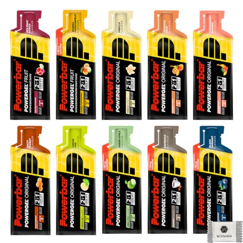 PowerBar PowerGel Original Mixbox - High Carb Energie Gel - Kennenlernpaket (5 x 41g, Gemischt)