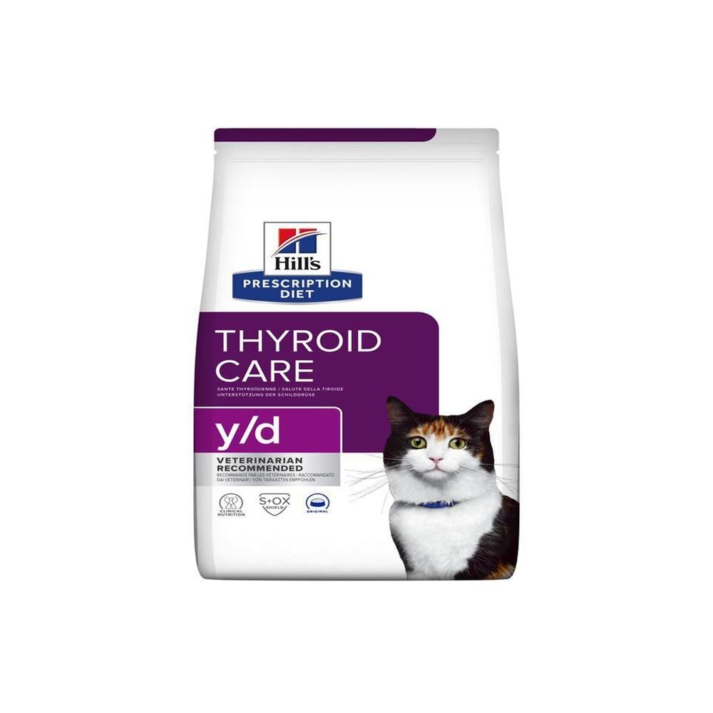 Hill's Prescription Diet Feline Y/D Thyroid Health Food for Cats 1.5 kg