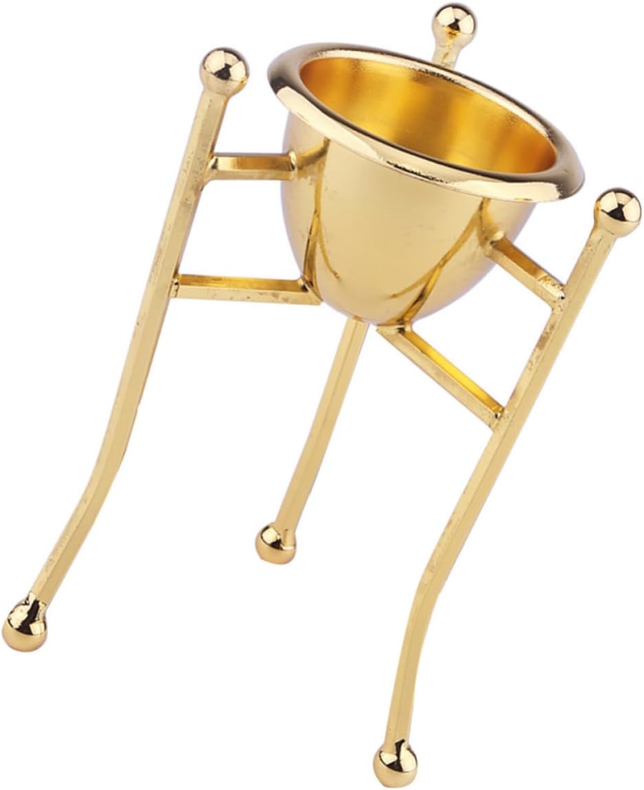 Creative Egg Cup Copper Triangle Holder for Serving