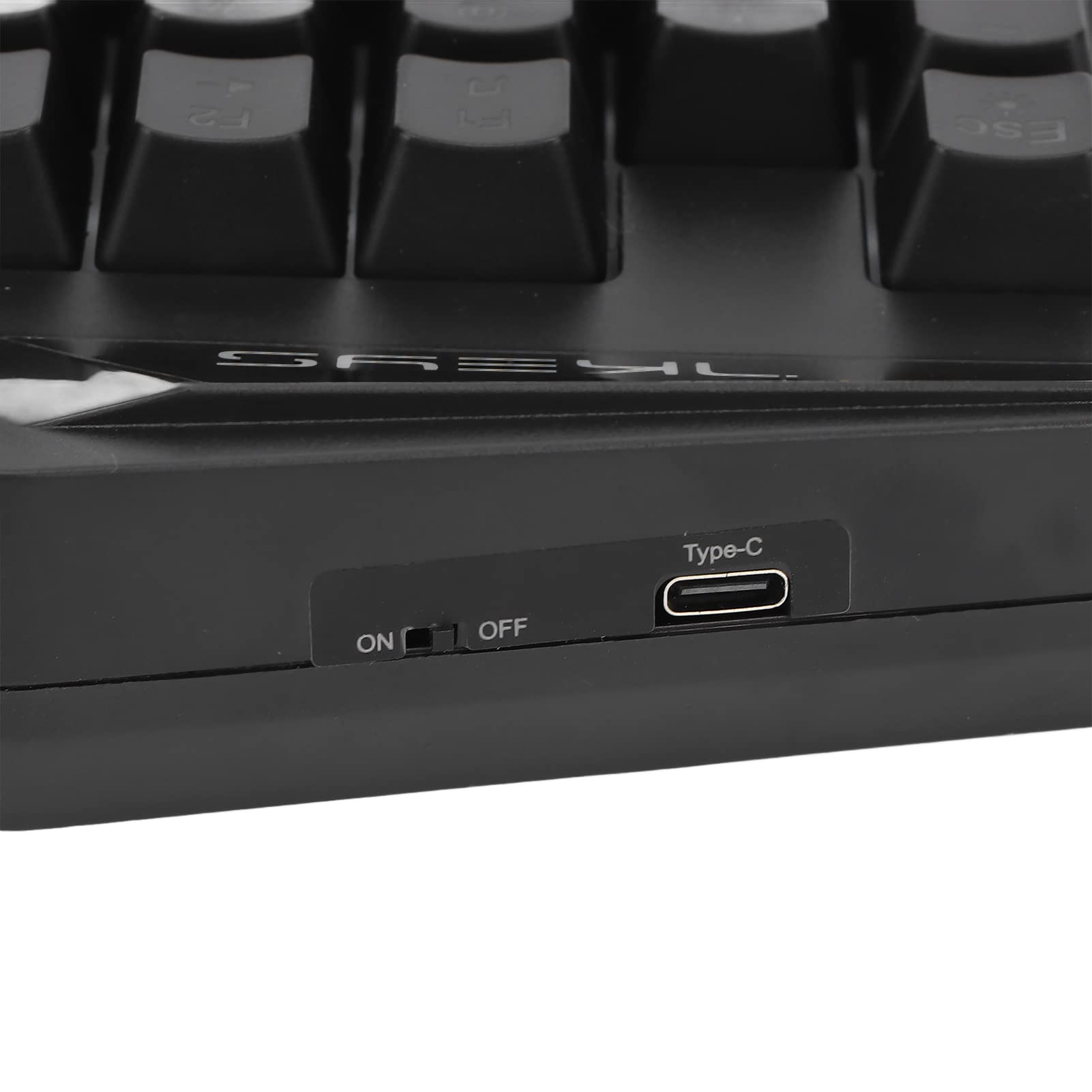 VBESTLIFE Teclado para Juegos RGB de una Mano, Teclado Inalámbrico de 35 Teclas Tipo C 2,4G para una Sola Mano, Mini Teclado para Juegos, para Jugadores de PC