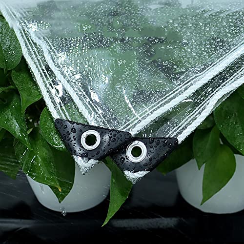 KOOEIN Bâche Transparente avec Œillets Cover