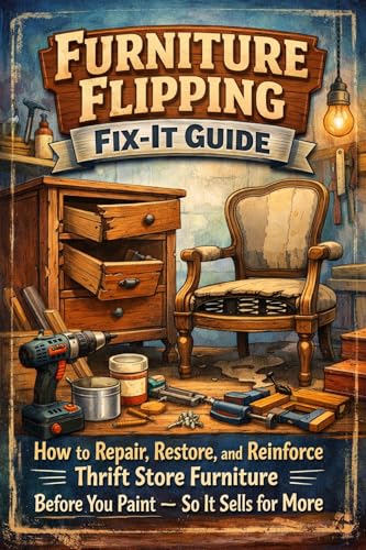 Furniture Flipping Fix-It Guide: How to Repair, Restore, and Reinforce Thrift Store Furniture Before You Paint — So It Sells for More