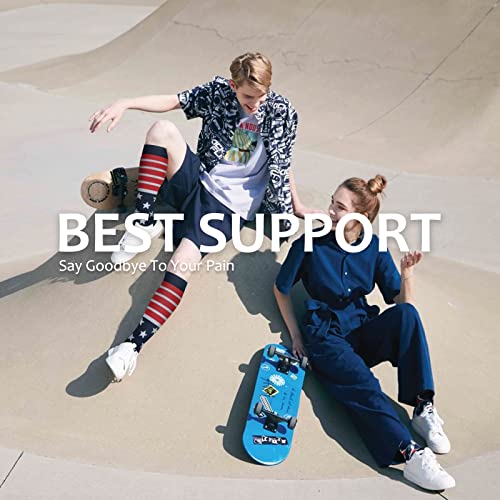 Image of fenglaoda Compression Socks for Women Men 3 Pairs Graduated Compression Support Circulation Socks for Nurses