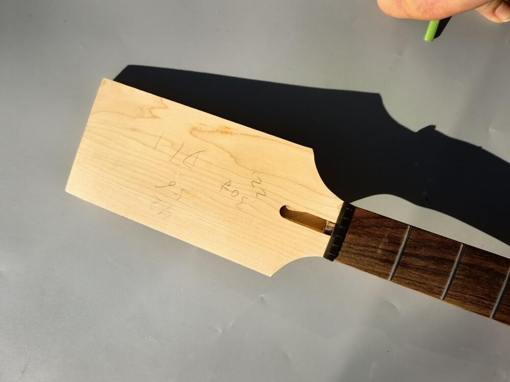 Manico for chitarra baritona a 22 tasti, tastiera in palissandro acero da 30 pollici, senza testa a paletta intarsiata