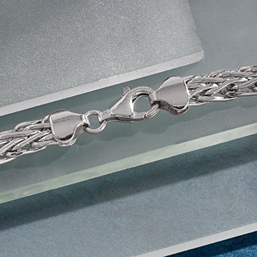 Ross-Simons Sterling Silver Graduated Wheat-Link Necklace4