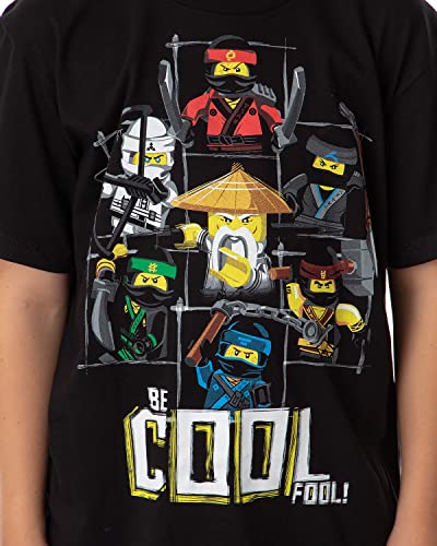 Lego Ninjago Movie Boys' Martial Arts Be Cool Fool Graphic Print T-Shirt2