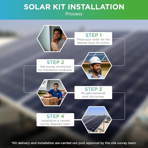 Image of WAAREE Radiance 5 kW On-Grid Solar Kit with Installation, Single Phase, Bifacial TOPCon Panels, Inverter, AC /DC Distribution Boxes - Complete Rooftop Solar Solution