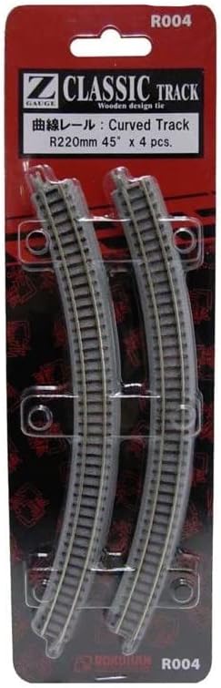 Rokuhan R004 Z Scale Curved Track R220 45 Degree