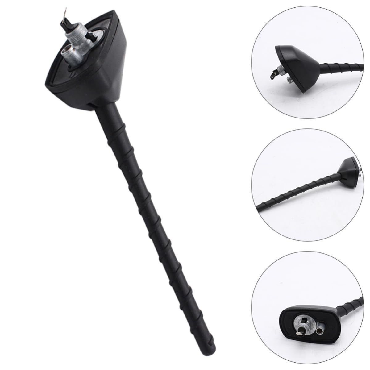 Hemobllo Antenna Resistente Tetto Abs Auto Alluminio in di Nero Lega per Decorazione Compattta Facile da Sostituire per Accessorio Modificato Tettuccio