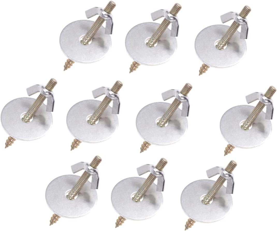 Balacoo Tornillos de retención M6x30 para caja de cría de loros con juntas, accesorios para soportes de jaula para pájaros, 10 uds