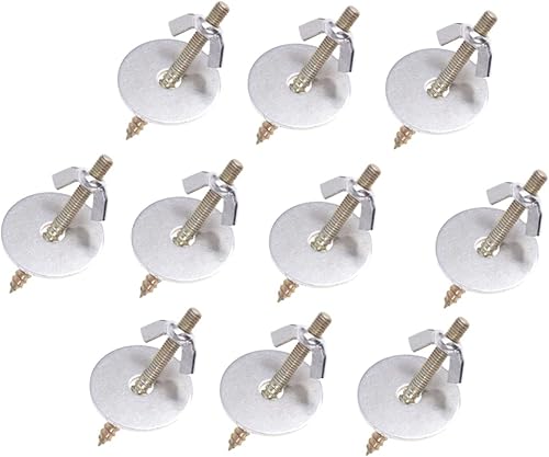 Balacoo Tornillos de retención M6x30 para caja de cría de loros con juntas, accesorios para soportes de jaula para pájaros, 10 uds