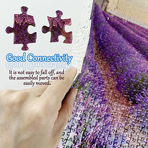 JMbeauuuty 1000 Piece Jigsaw Puzzles - Lavender Fields - Flower Puzzles for Adults 70x50cm, Big - Image 3