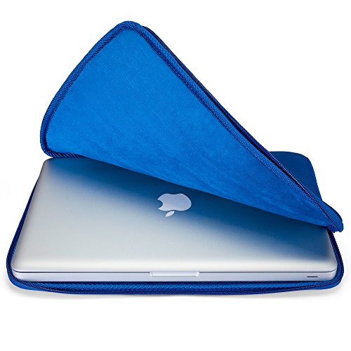 Image of Blue 11-inch (27cm) Soft Sleeve Case Cover for MacBook Air (Navy Blue)