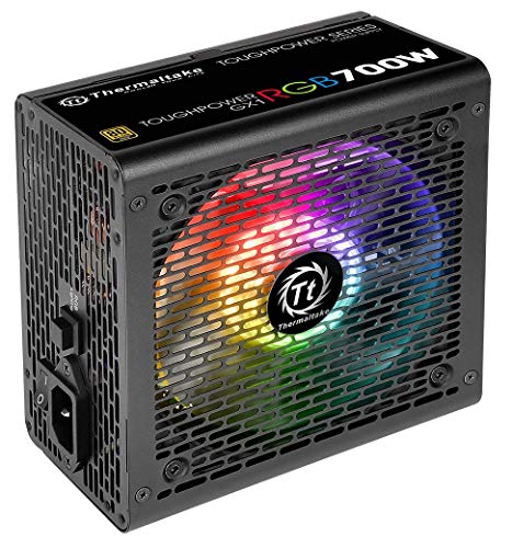 Image of Thermaltake Toughpower GX1 RGB 700W Gold SLI /Crossfire Ready Continuous Power RGB LED ATX12V v2.4 / EPS v2.92 80 Plus Gold Certified 5 Year Warranty Non Modular Power Supply PS-TPD-0700NHFAGU-1