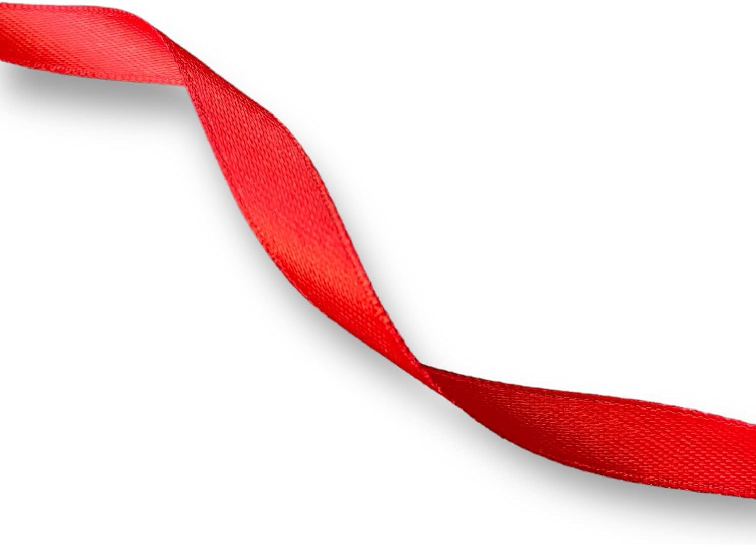 Nastro di raso double face, dimensioni 50 mm x 3 metri (rosso) per regali, avvolgere feste, eventi, matrimoni, Natale, artigianato, fiocchi, palloncini floreali, capelli, fai da te, mazzi di fiori