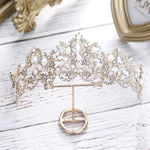 Jovono-Couronnes-et-diademes-de-mariage-pour-adultes-Argente-Accessoires-pour-cheveux-pour-femme