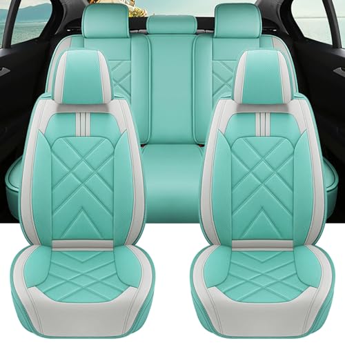 トヨタ シエンタ SIENTA 170系 10系 に適用 カーシートカバー 5席 シートカバー セット 車 クッション カーシート保護 レザー 滑り止め 取り付け簡単 アクセサリー(緑,標準版)